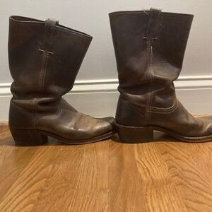Frye short cowboy boots